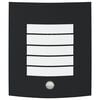 vidaXL Aplique de exterior Negro 23.5 x 10.5 x 26 cm Acero inoxidable