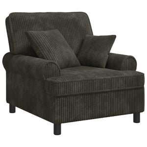 vidaXL Sill&oacute;n XL con cojines Gris antracita Tejido de 1,5 l&iacute;neas