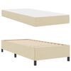 vidaXL Cama tipo Box Spring Crema 80 x 200 cm tela