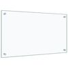 vidaXL Protector contra salpicaduras cocina vidrio templado 70x40 cm