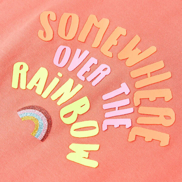 Camiseta infantil color coral 140