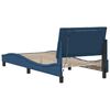 vidaXL Estructura de cama sin colch&oacute;n Hanko tela azul 90x190 cm