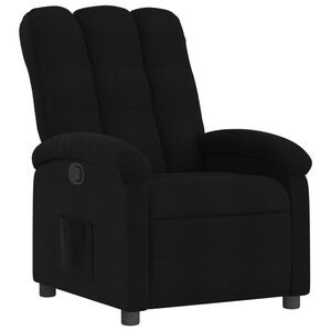 vidaXL Sill&oacute;n reclinable de tela negra