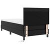 vidaXL Cama tipo Box Spring Negro 90 x 190 cm Cuero sint&eacute;tico