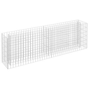 vidaXL Arriate de gaviones de acero galvanizado 180x30x60 cm