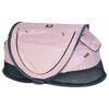 DERYAN Cuna de viaje desplegable Toddler Luxe con mosquitera rosa