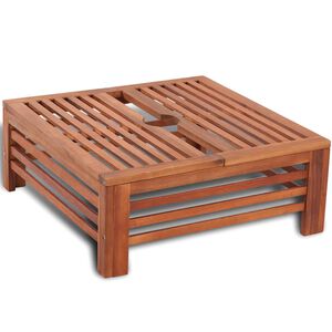 vidaXL Cubierta para base de sombrilla de madera