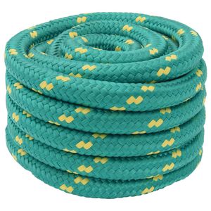 vidaXL Cuerda para barco 3 mm 5 m Verde PP