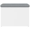 vidaXL Banco de almacenaje blanco 62x42x45 cm madera de ingenier&iacute;a
