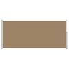 vidaXL Toldo lateral retr&aacute;ctil 220 x 600 cm Poli&eacute;ster Rectangular Topo
