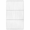 vidaXL Rejilla de parrilla 67 x 40 cm Acero inoxidable Plateado