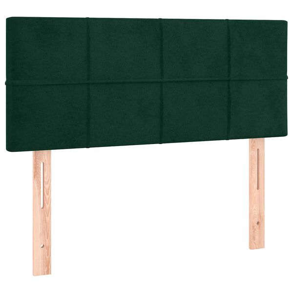 vidaXL Cabecero de terciopelo verde oscuro 80x5x78/88 cm