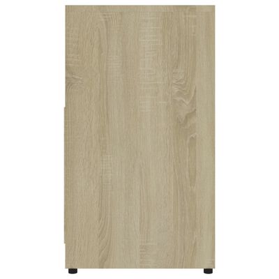 vidaXL Armario de baño madera contrachapada color roble 60x33x61 cm
