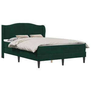 vidaXL Estructura de cama 2 uds. Verde oscuro 120 x 190 cm Terciopelo