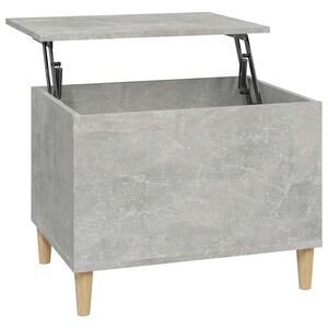vidaXL Mesa de centro madera contrachapada gris hormig&oacute;n 60x44,5x45 cm