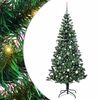 vidaXL &Aacute;rbol de Navidad Artificial Preiluminado Verde 210 cm