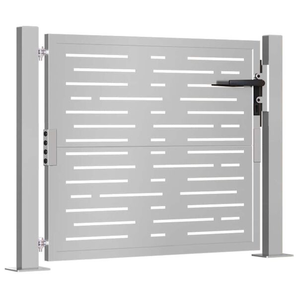 vidaXL Puerta de jard&iacute;n 100x75 cm de acero corten con dise&ntilde;o cuadrado