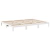 vidaXL Estructura de cama familiar sin colch&oacute;n blanco 240x200 cm
