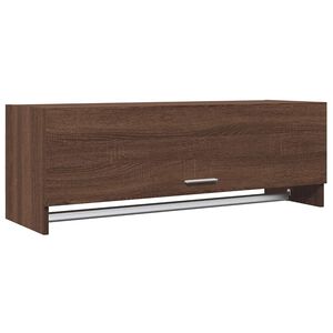 vidaXL Armario madera contrachapada roble marr&oacute;n 100x32,5x35 cm