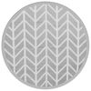 vidaXL Alfombra de exterior ARAKIL gris &Oslash;160 cm PP