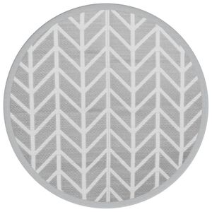 vidaXL Alfombra de exterior ARAKIL gris &Oslash;160 cm PP