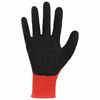 vidaXL Guantes de Trabajo 24 pcs Rojo y Negro 7 / S
