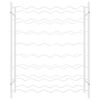 vidaXL Botellero para 48 botellas de metal blanco