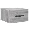 vidaXL Mesitas de noche de pared 2 uds color gris Sonoma 35x35x20 cm