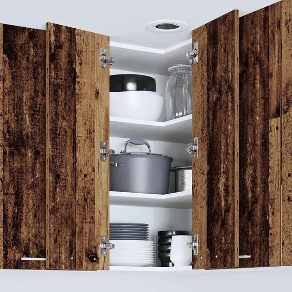 vidaXL Mueble colgante Madera Vieja y 57 x 57 x 80 cm