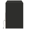 vidaXL Mueble de TV de pared con luces LED negro 130x31x45 cm