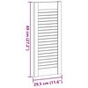 vidaXL Puerta de armario de lamas 69x29,5 cm madera de pino