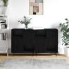 vidaXL Aparador 2 pcs Roble Negro 60 x 35 x 70 cm