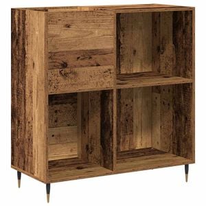 vidaXL Mueble para discos de vinilo Madera vieja 85 x 38 x 89 cm