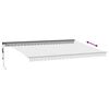 vidaXL Toldo retr&aacute;ctil autom&aacute;tico luz LED antracita blanco 500x350 cm