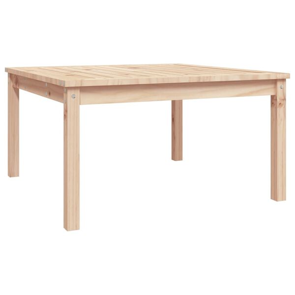 vidaXL Mesa de jardín madera maciza de pino 82,5x82,5x45 cm