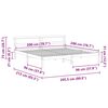 vidaXL Estructura de cama Marr&oacute;n 200 x 200 cm Madera maciza de pino