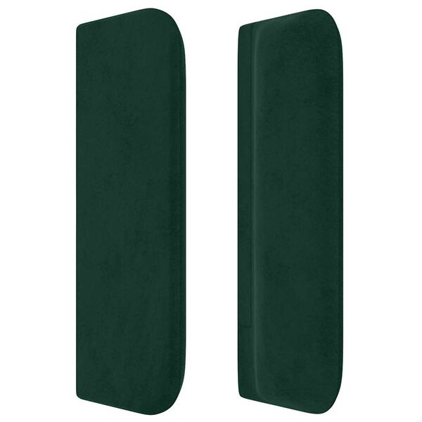 vidaXL Cabecero de terciopelo verde oscuro 93x16x78/88 cm
