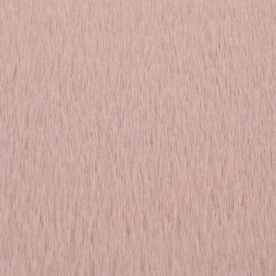 vidaXL Alfombra de pelo sintético de conejo rosa envejecido 160 cm