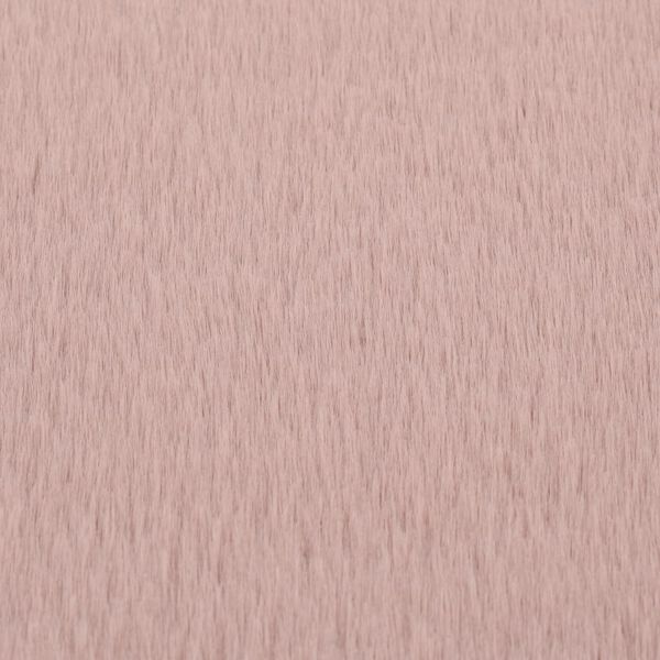 vidaXL Alfombra de pelo sint&eacute;tico de conejo rosa envejecido 160 cm