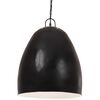 vidaXL L&aacute;mpara colgante industrial redonda negra 25 W 42 cm E27