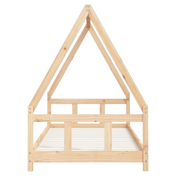 vidaXL Estructura de cama para niños madera maciza de pino 90x200 cm