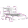 vidaXL Cama con estanter&iacute;a sin colch&oacute;n madera maciza de pino 160x200cm