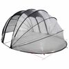 vidaXL Tienda de piscina tipo c&uacute;pula Transparente 538 x 440 x 204 cm