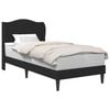 vidaXL Estructura de cama con cabecera Negro 80 x 200 cm Terciopelo