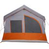 vidaXL Carpas con techo Gris y naranja 620 x 322 x 240 cm Poliéster