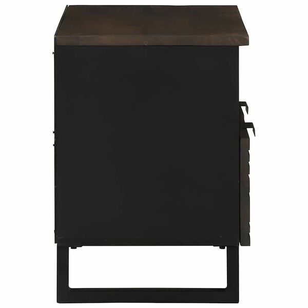 vidaXL Unidades de TV Nogal 70 x 33 x 46 cm Madera contrachapada