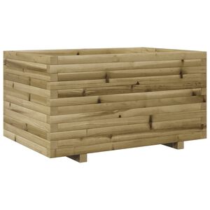 vidaXL Jardinera madera de pino impregnada 90x60x49,5 cm