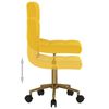 vidaXL Sillas de comedor giratorias 2 uds terciopelo amarillo mostaza