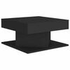 vidaXL Mesa de centro madera contrachapada negro 57x57x30 cm