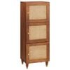 vidaXL Tablero alto Marr&oacute;n 40 x 33,5 x 110 cm Madera de mango maciza